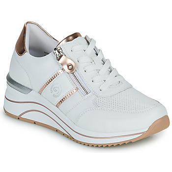 Schuhe Damen Sneaker Low Remonte  Weiß / Gold