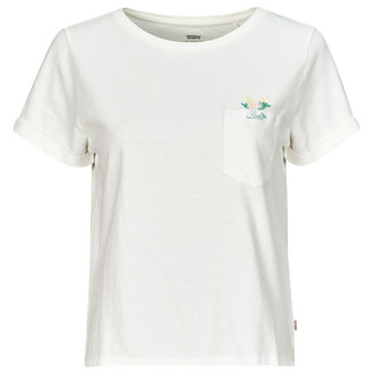 Kleidung Damen T-Shirts Levi's GR MARGOT POCKET TEE Weiß