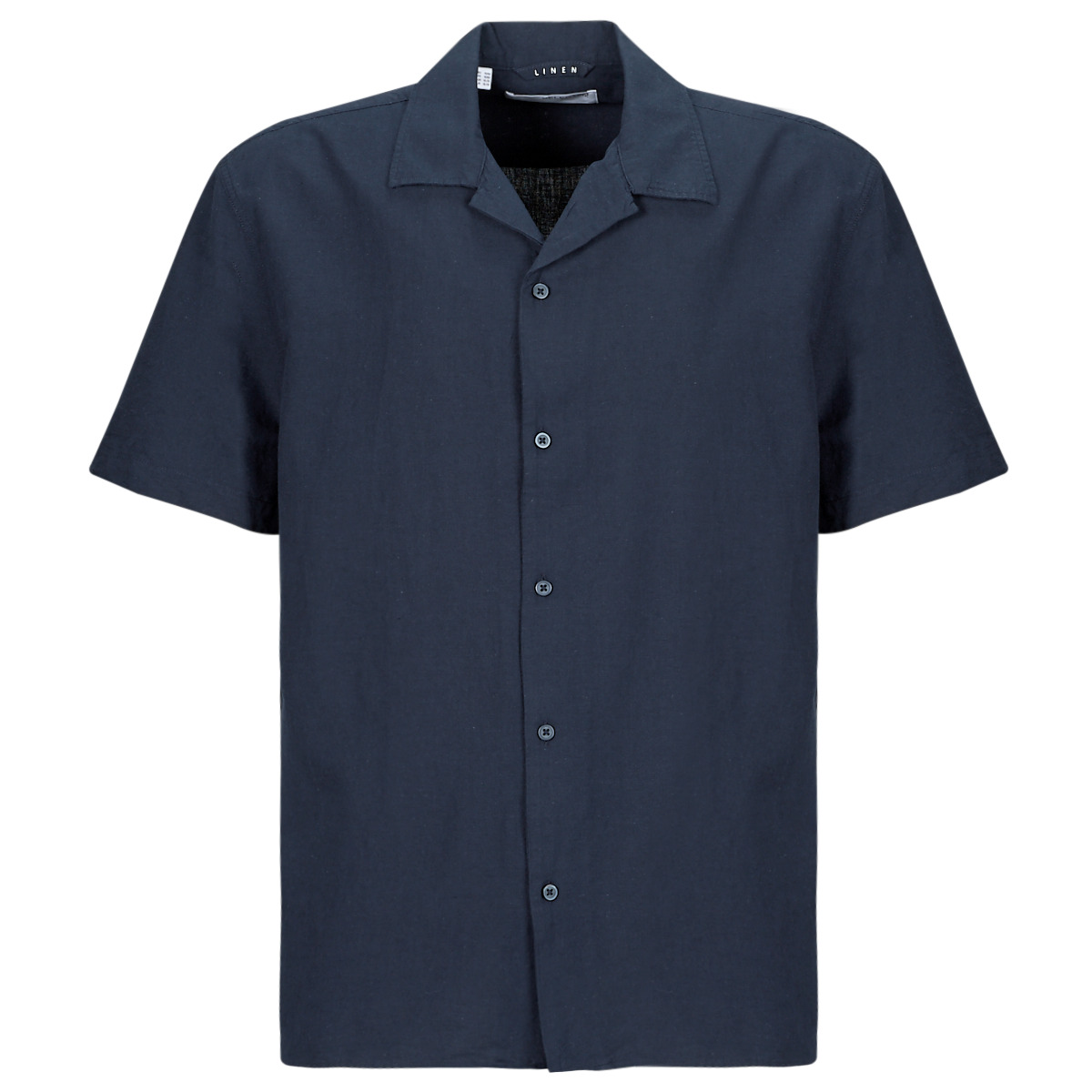 Kleidung Herren Kurzärmelige Hemden Selected SLHRELAXNEW Marineblau