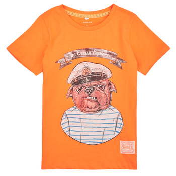 Kleidung Jungen T-Shirts Name it NKMTOLE SS TOP PS Orange