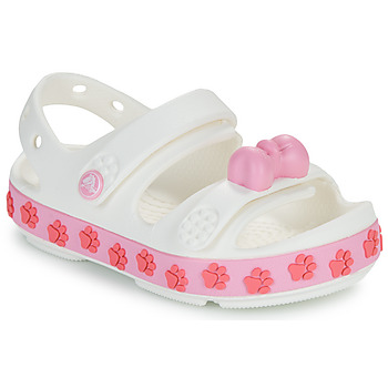 Schuhe Kinder Sandalen / Sandaletten Crocs Crocband Cruiser Pet Sandal T Weiß / Rot