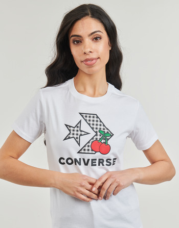 Converse CHERRY STAR CHEVRON INFILL TEE WHITE 