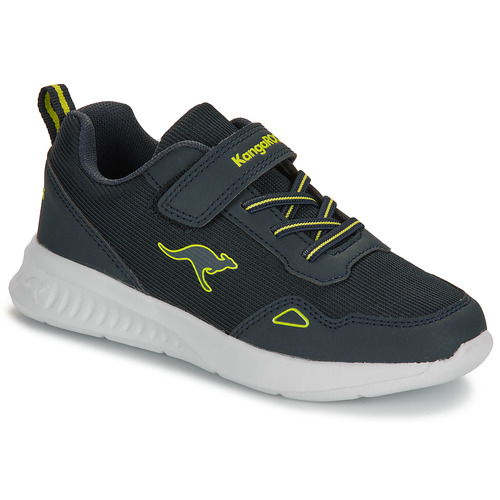 Schuhe Jungen Sneaker Low Kangaroos KL-Win EV Marineblau / Gelb