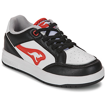 Schuhe Jungen Sneaker Low Kangaroos K-CP Dallas Weiß / Rot