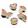 Accessoires Schuh Accessoires Crocs JIBBITZ Rainbow Elvtd Festival 5 Pack Golden / Bunt
