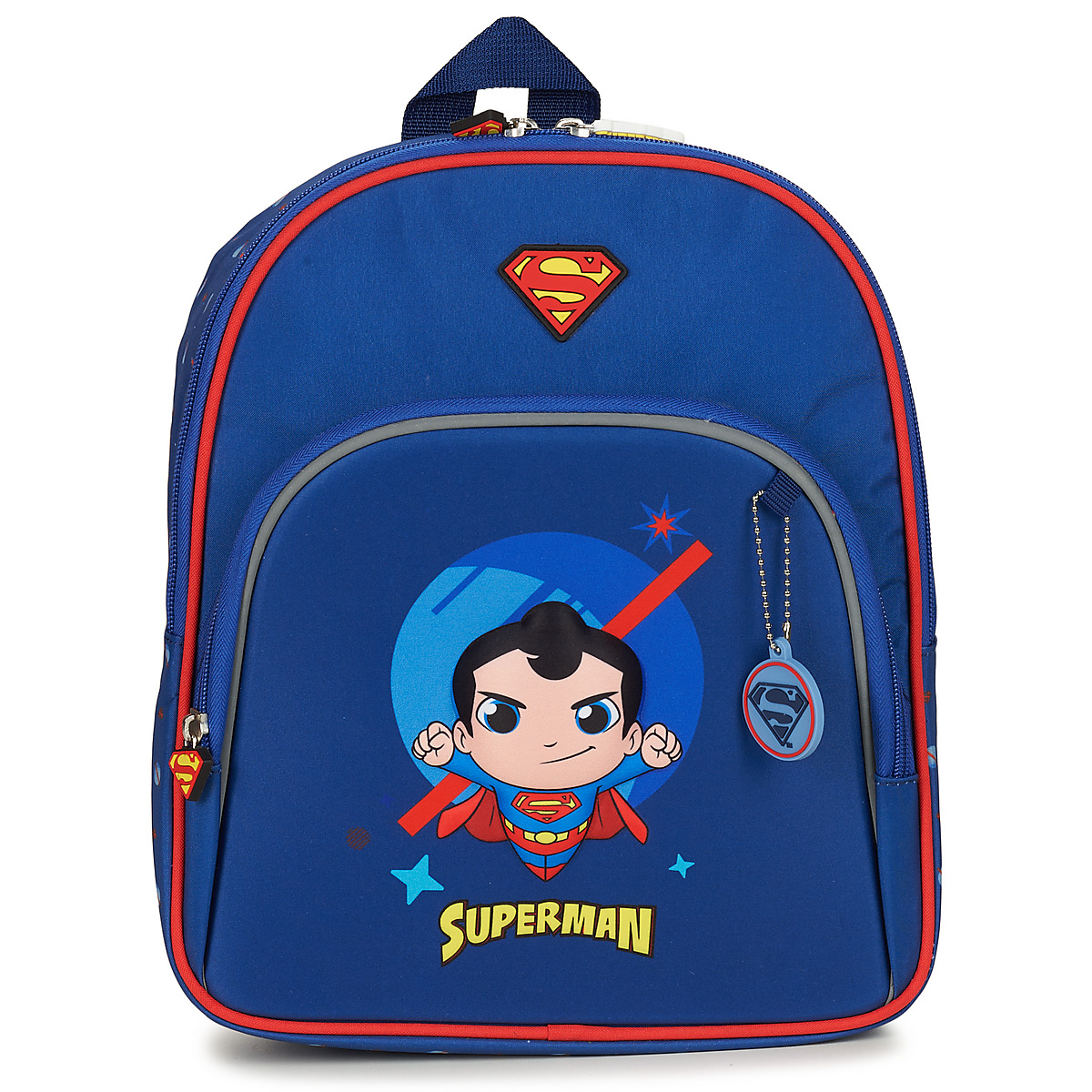 Taschen Jungen Schultasche Back To School SUPER FRIENDS SUPERMAN 25 CM Blau