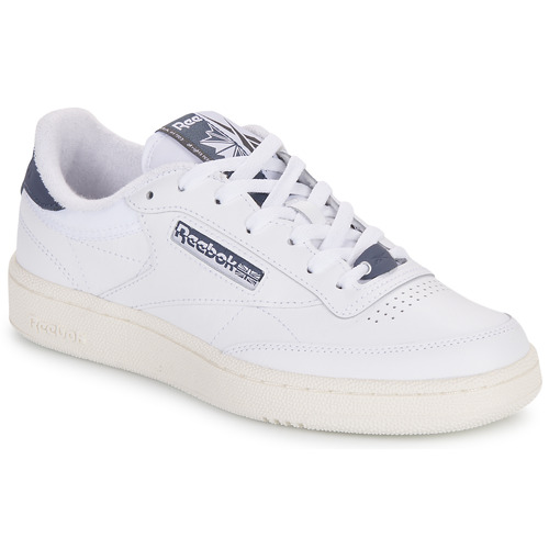 Schuhe Sneaker Low Reebok Classic CLUB C 85 Weiß / Marineblau