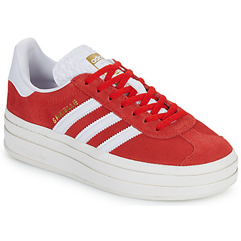 Schuhe Damen Sneaker Low adidas Originals GAZELLE BOLD Rot / Weiß