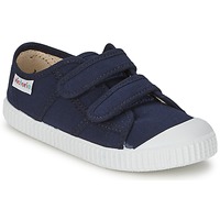 Schuhe Kinder Sneaker Low Victoria BLUCHER LONA DOS VELCROS Marineblau