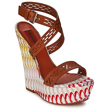 Chaussures Femme Sandales et Nu-pieds Missoni XM015 Marron / Multicolore
