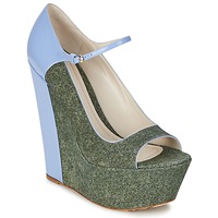 Femme Chaussures Chaussures à talons Chaussures compensées et escarpins S54261 femmes Chaussures escarpins en bleu John Galliano en coloris Bleu 