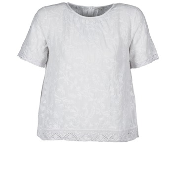 Kleidung Damen T-Shirts Manoush COTONNADE SMOCKEE Weiß