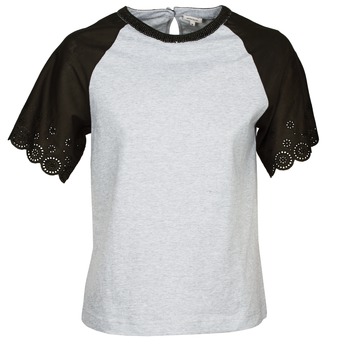 Vêtements Femme T-shirts manches courtes Manoush FANCY Gris / Noir