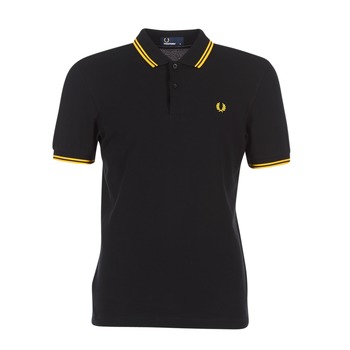 Kleidung Herren Polohemden Fred Perry SLIM FIT TWIN TIPPED Gelb