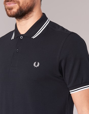 Fred Perry SLIM FIT TWIN TIPPED Nero / Bianco