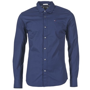 Kleidung Herren Langärmelige Hemden Tommy Jeans TJM ORIGINAL STRETCH SHIRT Marineblau