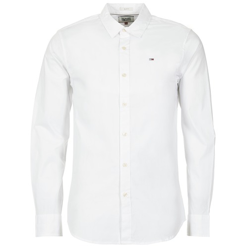 Abbigliamento Uomo Camicie maniche lunghe Tommy Jeans TJM ORIGINAL STRETCH SHIRT Bianco