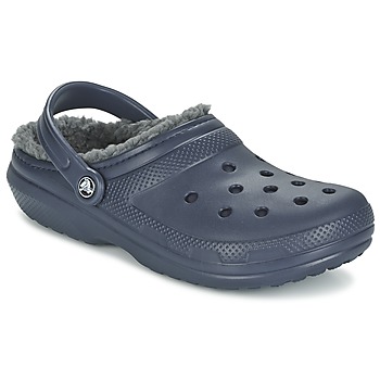 Schuhe Pantoletten / Clogs Crocs CLASSIC LINED CLOG Marineblau / Grau