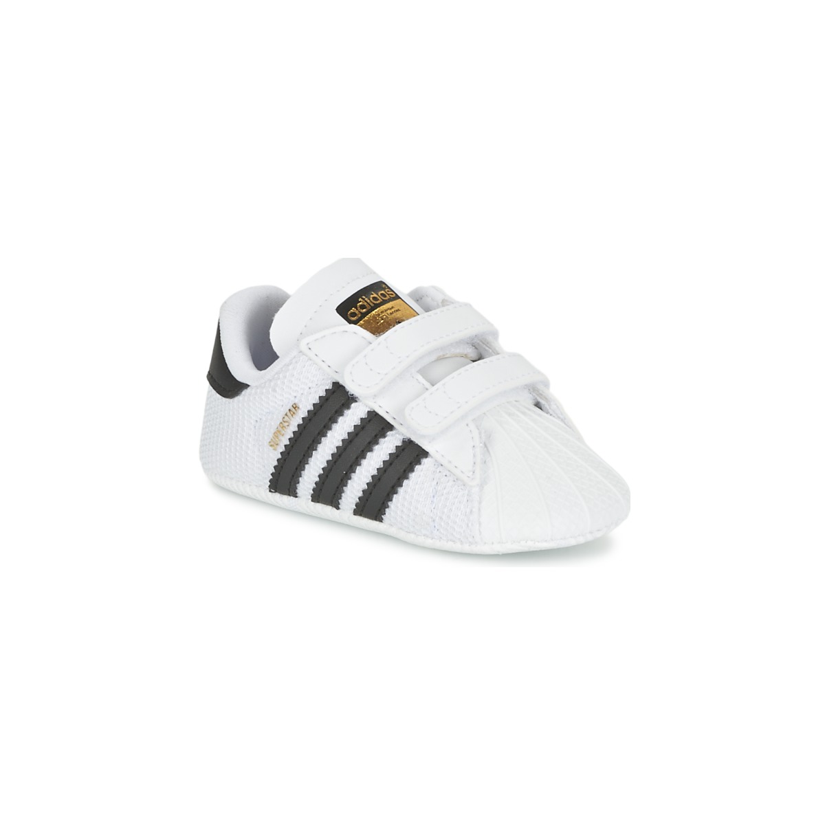 Schuhe Kinder Sneaker Low adidas Originals SUPERSTAR CRIB Weiß