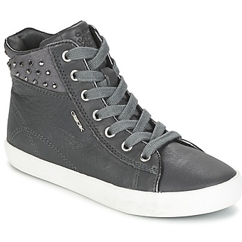 Chaussures Fille Baskets montantes Geox KIWI GIRL Gris