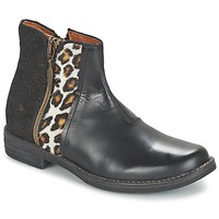 Schuhe Mädchen Boots Shwik TIJUANA WILD Schwarz / Leopard