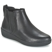 Schuhe Damen Boots FitFlop SUPERCHELSEA BOOT Schwarz