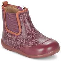 Schuhe Mädchen Boots Kickers BIGOR Bordeaux / Orange