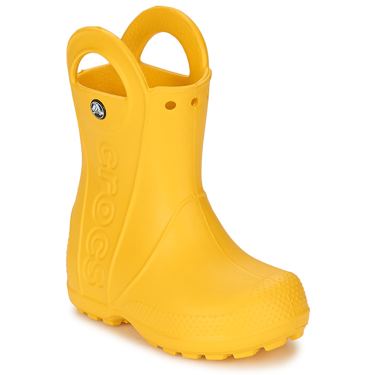 Schuhe Kinder Gummistiefel Crocs HANDLE IT RAIN BOOT KIDS Gelb