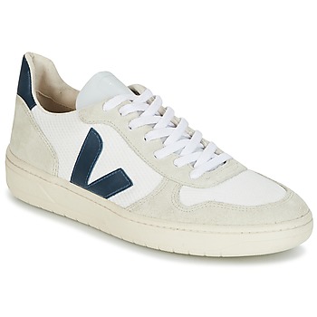 Schuhe Sneaker Low Veja V-10 Weiß / Blau