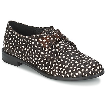 Chaussures Femme Derbies F-Troupe Bow Polka BLACK/WHITE