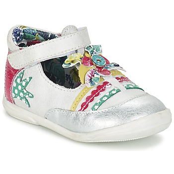 Chaussures Fille Ballerines / babies Catimini PANTHERE VTE BIANCO-ARGENT DPF/BELEN