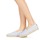 Schuhe Damen Leinen-Pantoletten mit gefloch Maiett ASANOHA Blau / Weiß