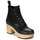 Chaussures Femme Bottines Swedish hasbeens HIPPIE LACE UP Noir