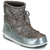 Schuhe Damen Schneestiefel Moon Boot MOON BOOT LOW LUREX Grau / Silber