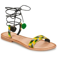 Chaussures Femme Sandales et Nu-pieds Lola Espeleta EDWINA Vert / Jaune / Noir