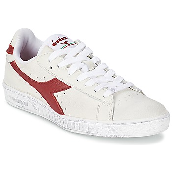 Schuhe Sneaker Low Diadora GAME L LOW WAXED Weiß / Rot