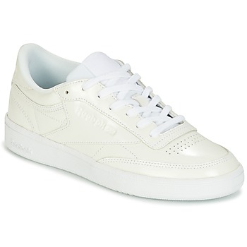 Schuhe Damen Sneaker Low Reebok Classic CLUB C 85 PATENT Weiß