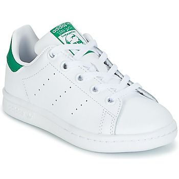Scarpe Unisex bambino Sneakers basse adidas Originals STAN SMITH C Bianco / Verde