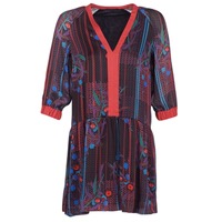 Kleidung Damen Kurze Kleider Sisley CEPAME Rot / Blau