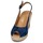 Schuhe Damen Leinen-Pantoletten mit gefloch Betty London INANI Marineblau