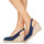 Schuhe Damen Leinen-Pantoletten mit gefloch Betty London INANI Marineblau