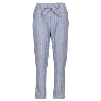 Abbigliamento Donna Pantaloni 5 tasche Betty London IKARALE Blu / Bianco