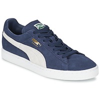 Schuhe Sneaker Low Puma SUEDE CLASSIC Blau / Weiß