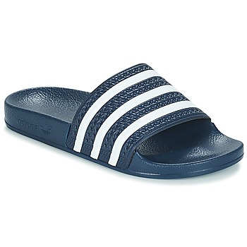 Schuhe Pantoletten adidas Originals ADILETTE Marineblau / Weiß