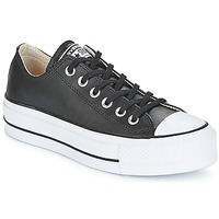 Scarpe Donna Sneakers basse Converse CHUCK TAYLOR ALL STAR LIFT CLEAN OX LEATHER Nero / Bianco