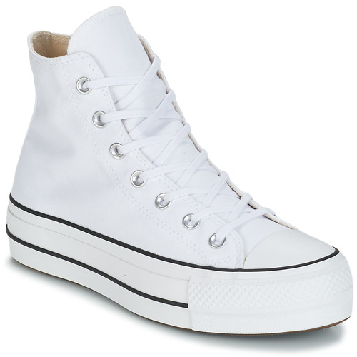 Scarpe Donna Sneakers alte Converse CHUCK TAYLOR ALL STAR LIFT CANVAS HI Bianco