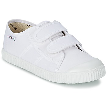 Schuhe Kinder Sneaker Low Victoria BLUCHER LONA DOS VELCROS Weiß