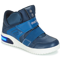 Schuhe Jungen Sneaker Low Geox J XLED BOY Marineblau