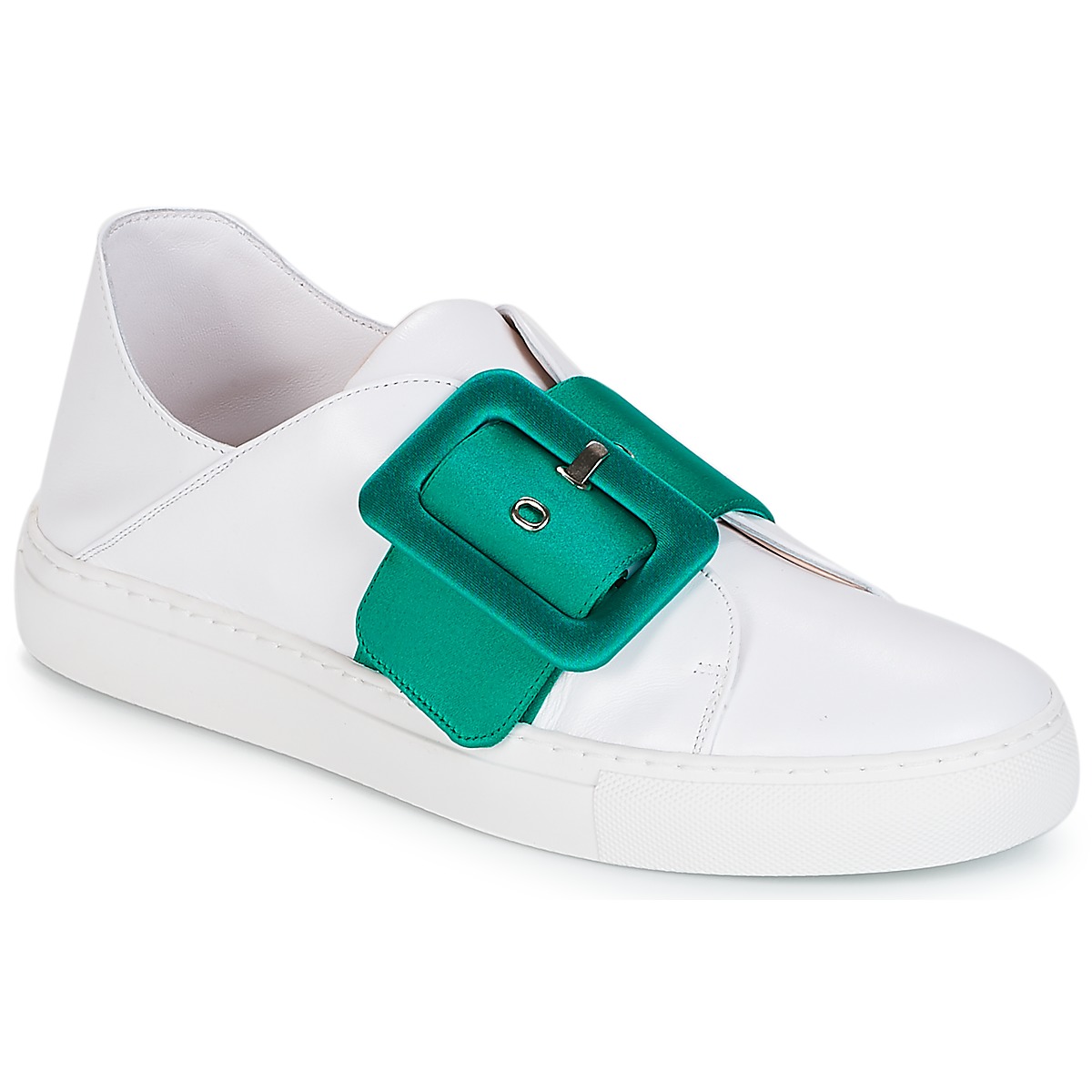 Schuhe Damen Sneaker Low Minna Parikka ROYAL Smaragdgrün-weiß