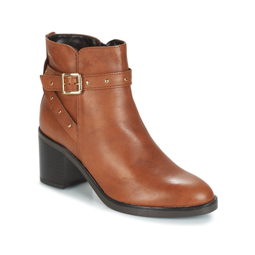 Schuhe Damen Low Boots André FRENCHY Braun,